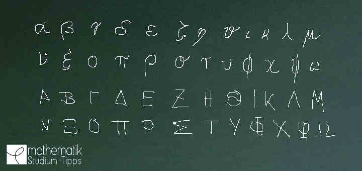 Griechische Buchstaben In Der Mathematik Mathematik Studium Tipps